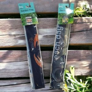 Shore Living Nautical Anchor & Crab Garden Flag Bundle of 2 Size 12.5"x18" (NWT)
